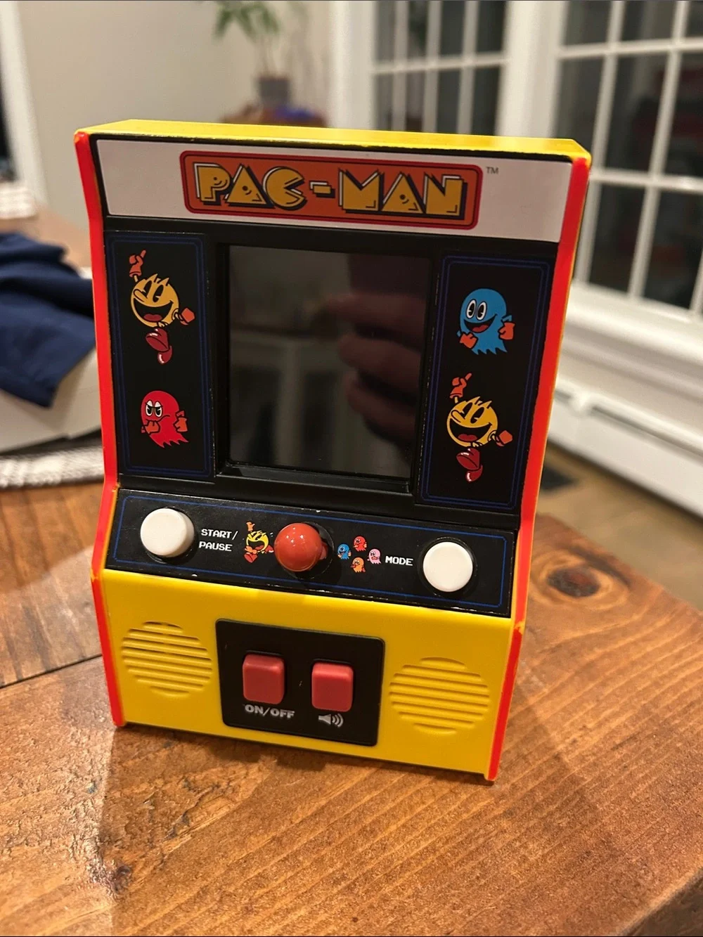 Pac-Man Retro Mini Arcade Game - Yellow/Red Retro Handheld